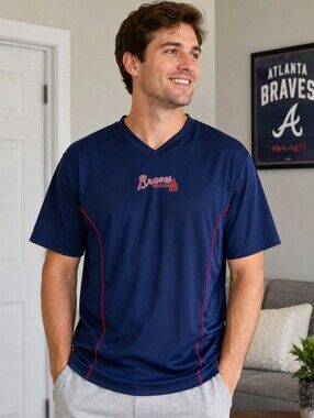 Atlanta Braves Navy Performance Shirt